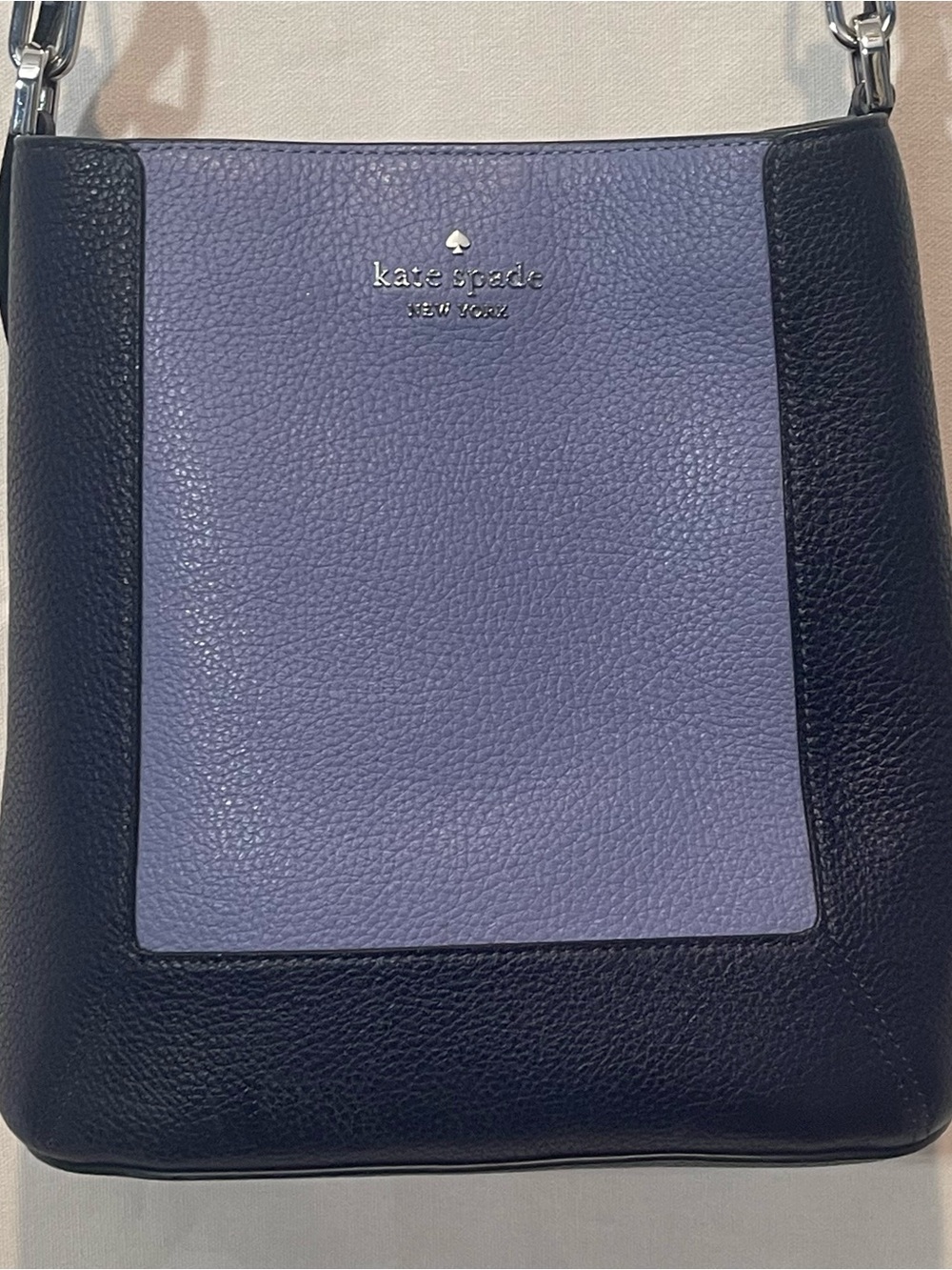 kate spade New York Lena Color Block Bucket Bag Two-Tone Leather Crossbody - Picture 2 of 14